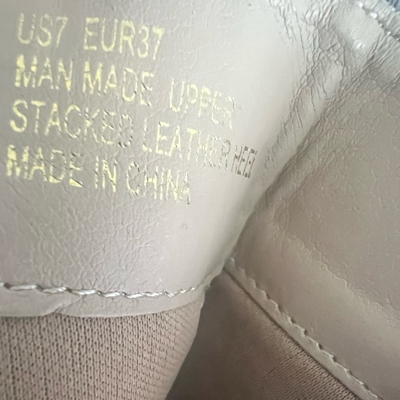 Arider Girl NWOB from Buckle Brown & White Stacked Leather Boots size‎ 7 - Picture 5 of 7